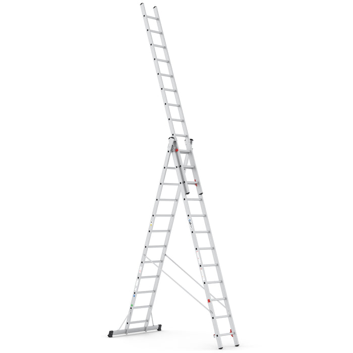 Aluminium Schiebeleiter 3x12