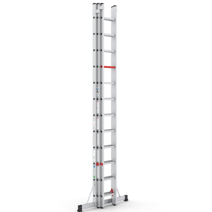 Aluminium Schiebeleiter Advance 3x12 | Top Safe