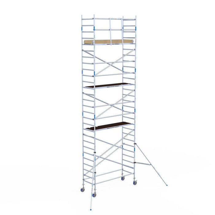 Rollgerüst Alumexx Light 90x250 9,2m Arbeitshöhe an der Fassade - GerüstExpress