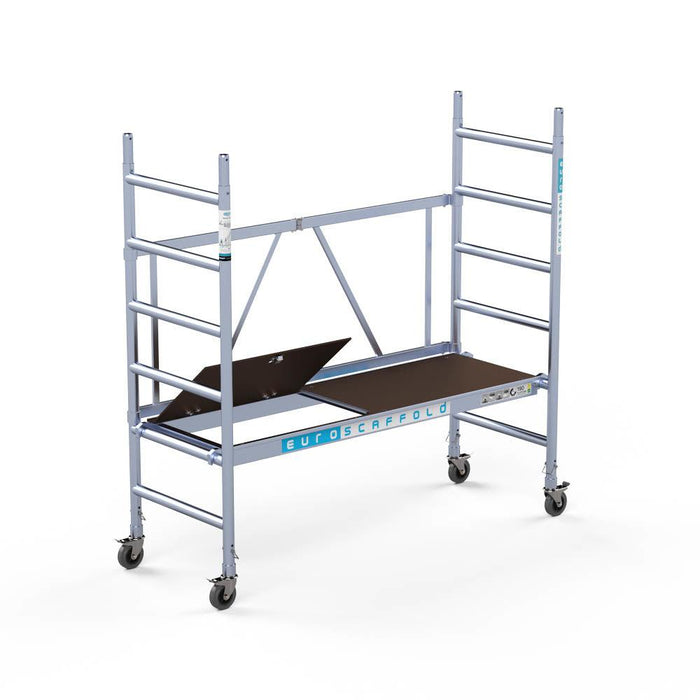 Zimmergerüst komplett 75x190 3m Arbeitshöhe Carbon Plattform mit Luke - GerüstExpress