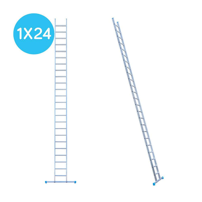 Eurostairs Leiter einfach gerade 1x24 Sprossen - GerüstExpress