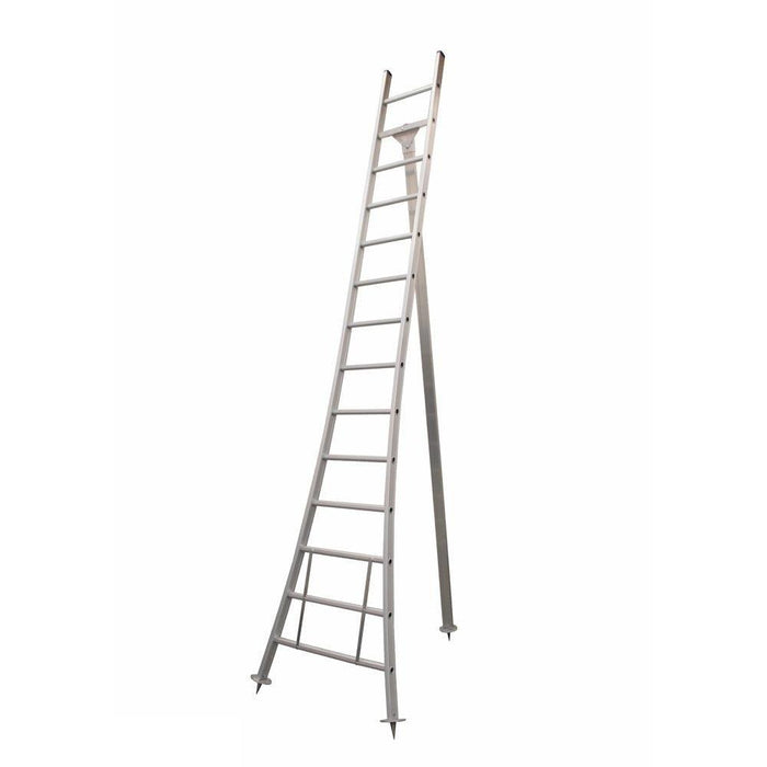Eurostairs Pflückleitern Anlegeleiter gebogen 1x14 Sprossen - GerüstExpress
