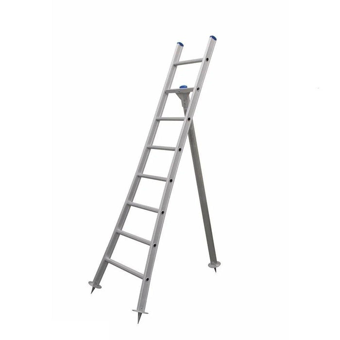 Eurostairs Plukladdder einfach gebogen 1x8 Sprossen - GerüstExpress