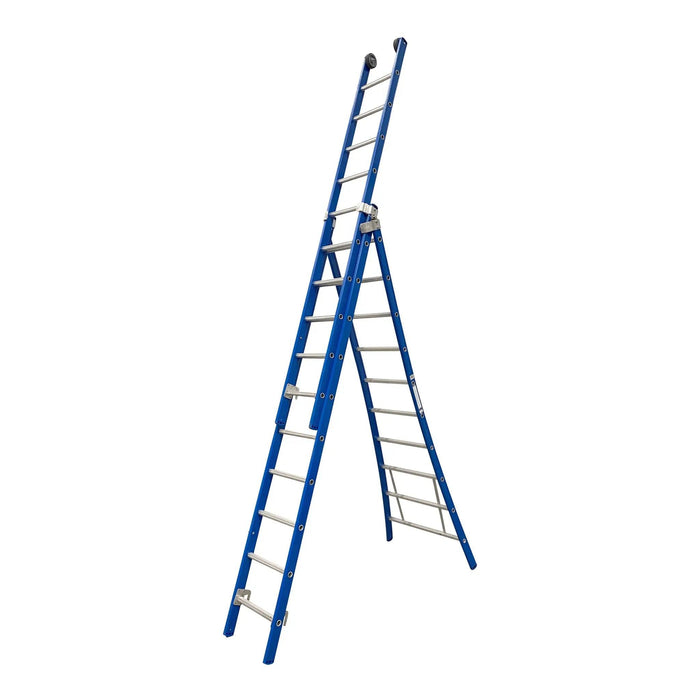 Premium-Leiter 3x10 Sprossen - GerüstExpress
