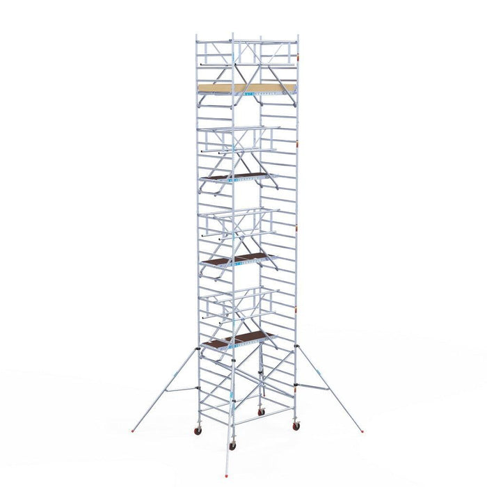 Rollgerüst Euroscaffold Basic Plus 135x190 10,2m Arbeitshöhe freistehend - GerüstExpress