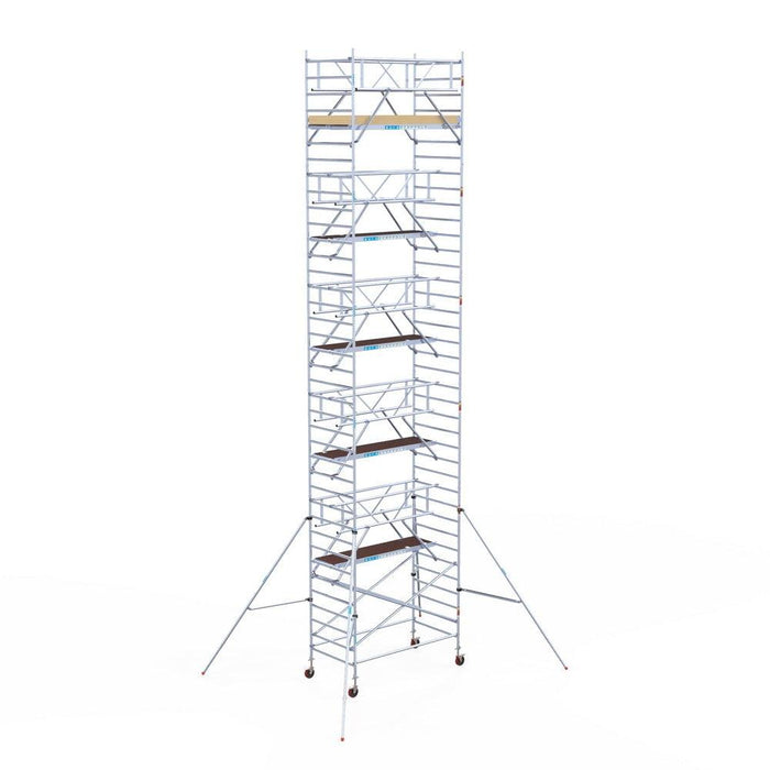 Rollgerüst Euroscaffold Basic Plus 135x250 12,2m Arbeitshöhe freistehend - GerüstExpress