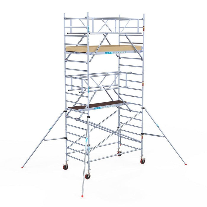 Rollgerüst Euroscaffold Basic Plus 135x250 6,2m Arbeitshöhe freistehend - GerüstExpress