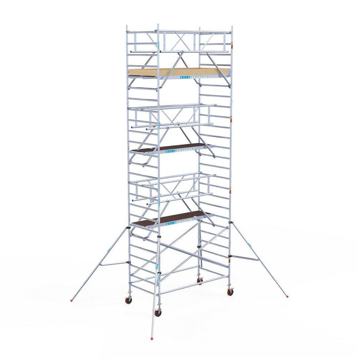 Rollgerüst Euroscaffold Basic Plus 135x250 8,2m Arbeitshöhe freistehend - GerüstExpress
