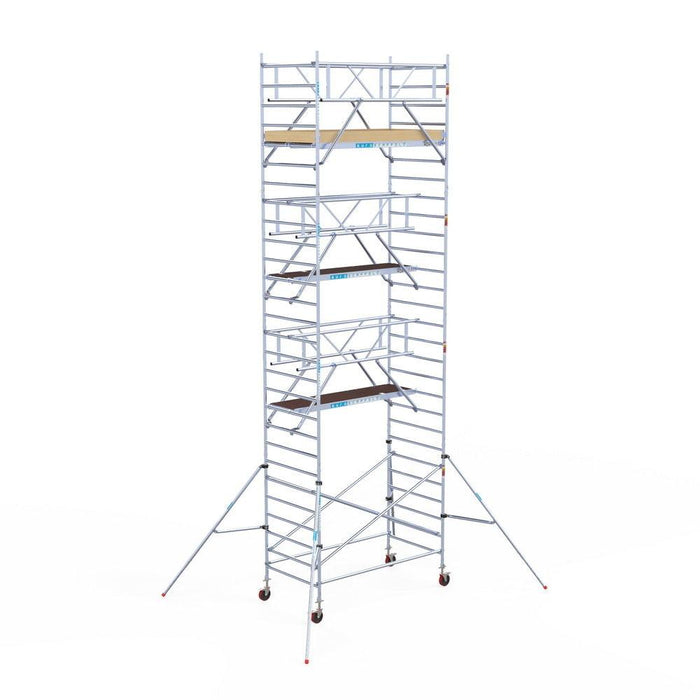 Rollgerüst Euroscaffold Basic Plus 135x250 9,2m Arbeitshöhe freistehend - GerüstExpress
