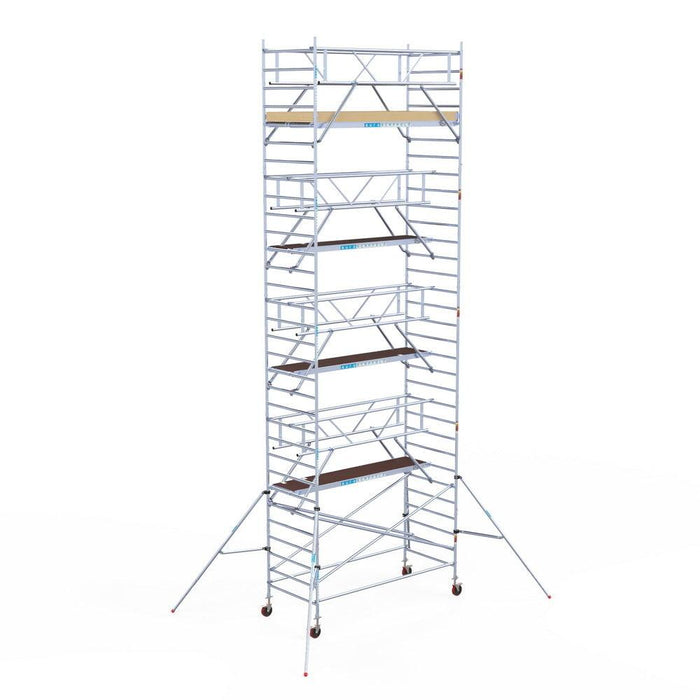 Rollgerüst Euroscaffold Basic Plus 135x305 10,2m Arbeitshöhe freistehend - GerüstExpress