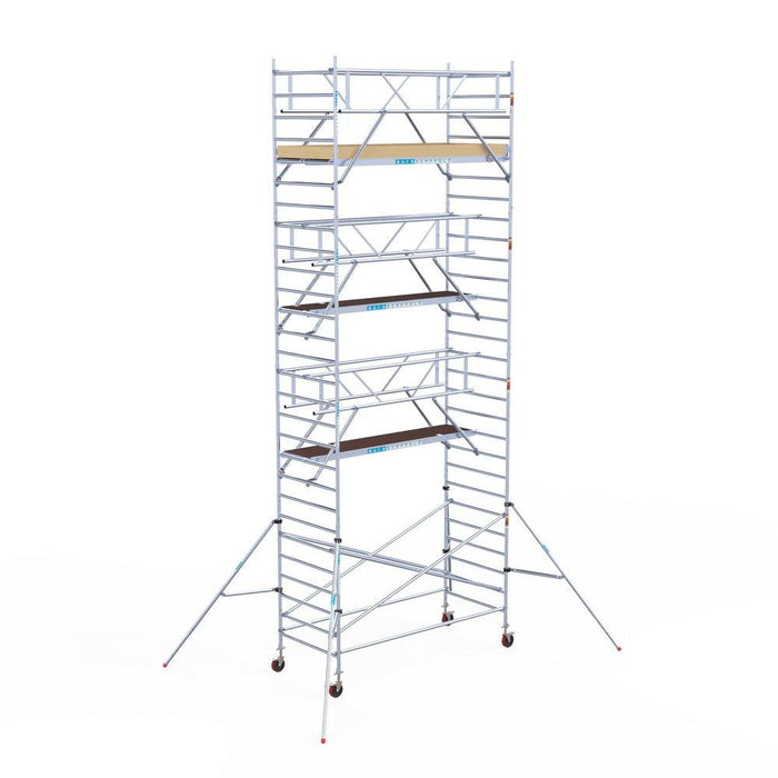 Rollgerüst Euroscaffold Basic Plus 135x305 9,2m Arbeitshöhe freistehend - GerüstExpress