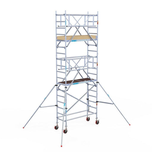 Rollgerüst Euroscaffold Basic Plus 75x190 6,2m Arbeitshöhe freistehend - GerüstExpress