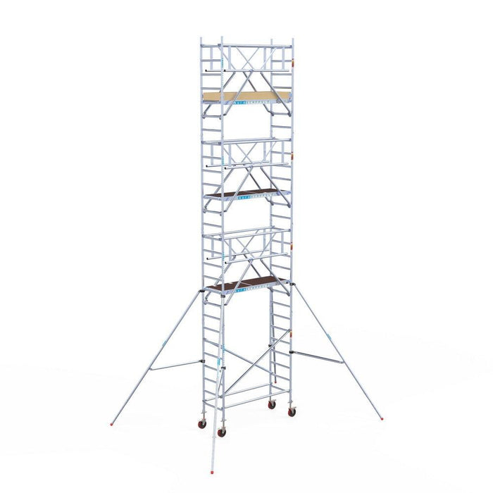Rollgerüst Euroscaffold Basic Plus 75x190 9,2m Arbeitshöhe freistehend mit Carbon - GerüstExpress