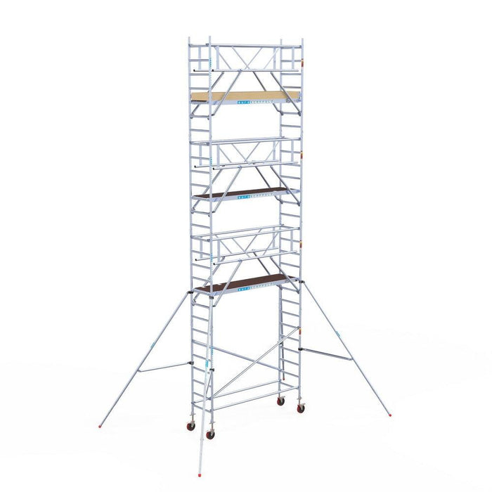 Rollgerüst Euroscaffold Basic Plus 75x250 9,2m Arbeitshöhe freistehend mit Carbon - GerüstExpress