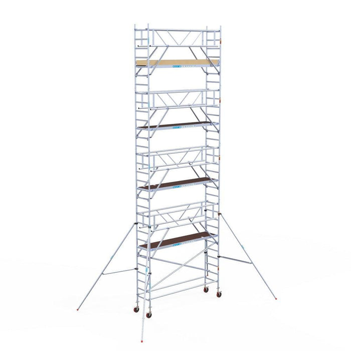 Rollgerüst Euroscaffold Basic Plus 75x305 10,2m Arbeitshöhe freistehend - GerüstExpress