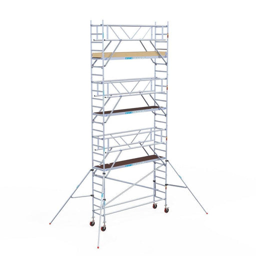 Rollgerüst Euroscaffold Basic Plus 75x305 8,2m Arbeitshöhe freistehend - GerüstExpress