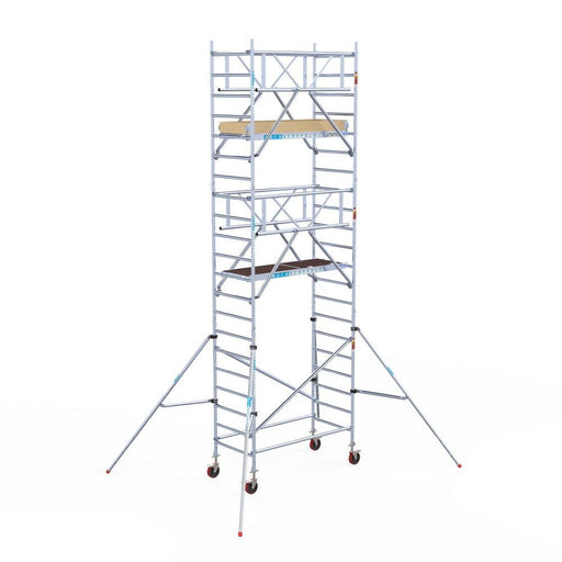 Rollgerüst Euroscaffold Basic Plus 90x190 7,2m Arbeitshöhe freistehend - GerüstExpress