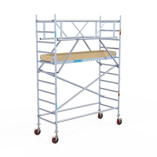 Rollgerüst Euroscaffold Basic Plus 90x250 4,2m Arbeitshöhe freistehend - GerüstExpress