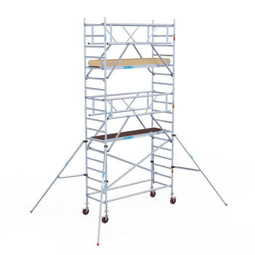 Rollgerüst Euroscaffold Basic Plus 90x250 6,2m Arbeitshöhe freistehend - GerüstExpress