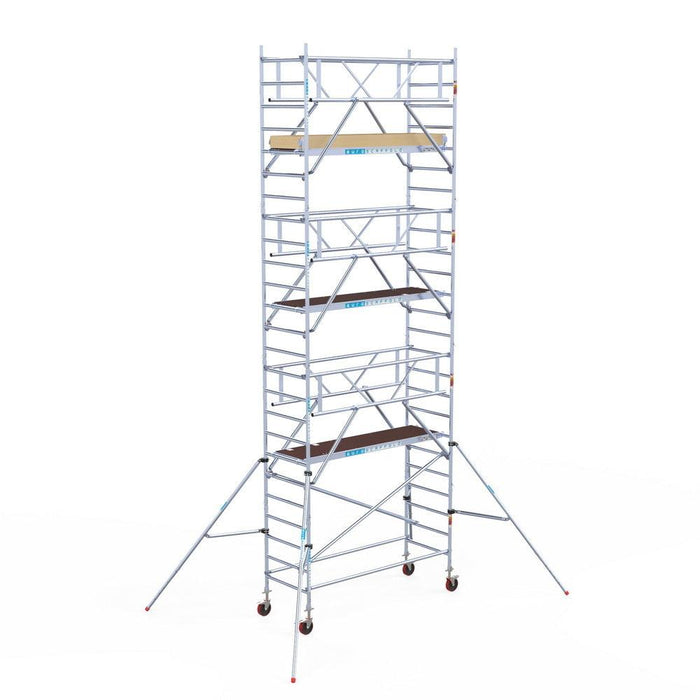 Rollgerüst Euroscaffold Basic Plus 90x250 8,2m Arbeitshöhe freistehend - GerüstExpress