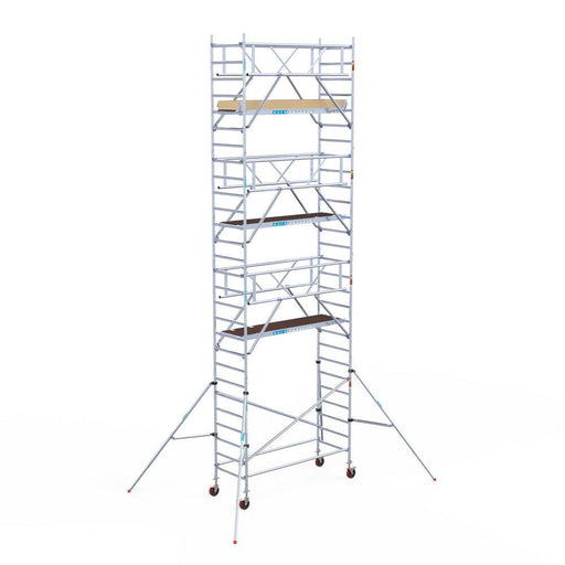 Rollgerüst Euroscaffold Basic Plus 90x250 9,2m Arbeitshöhe freistehend - GerüstExpress