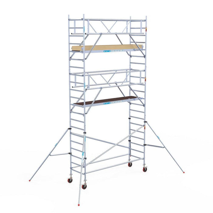 Rollgerüst Euroscaffold Basic Plus 90x305 7,2m Arbeitshöhe freistehend - GerüstExpress