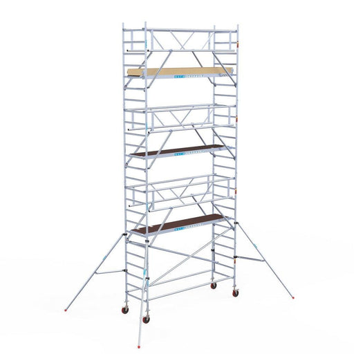 Rollgerüst Euroscaffold Basic Plus 90x305 8,2m Arbeitshöhe freistehend - GerüstExpress