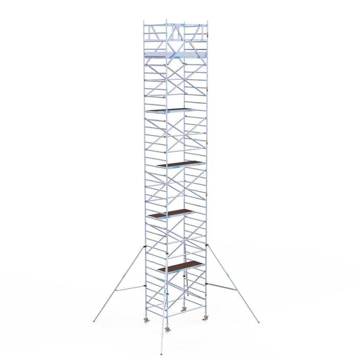 Rollgerüst Eurogerüst Original 135x190 12,2m Arbeitshöhe Carbonplattform freistehend - GerüstExpress