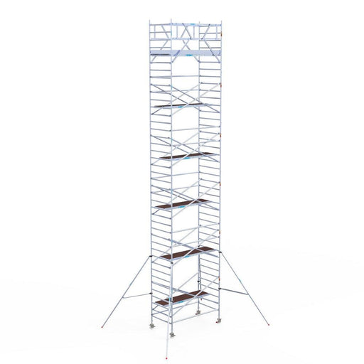 Rollgerüst Eurogerüst Original 135x250 13,2m Arbeitshöhe Carbonplattform freistehend - GerüstExpress