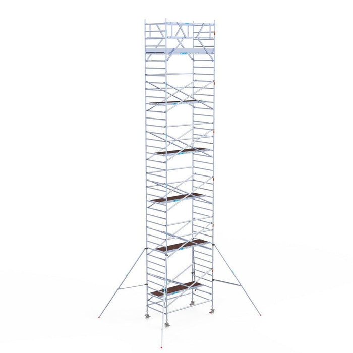 Rollgerüst Eurogerüst Original 135x250 13,2m Arbeitshöhe Carbonplattform freistehend - GerüstExpress