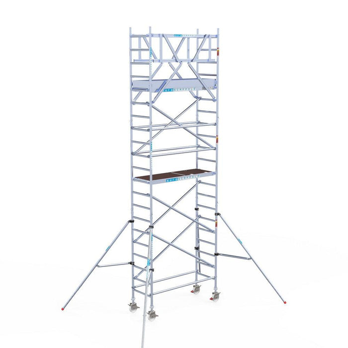 Rollgerüst Original 75x190 Euroscaffold 7,2m Arbeitshöhe freistehend - GerüstExpress