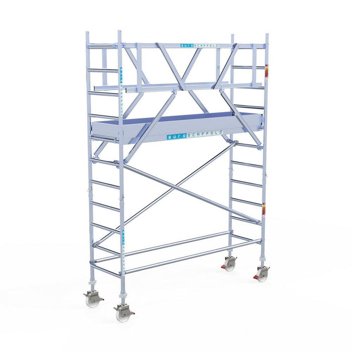 Rollgerüst Original 75x250 4,2m Arbeitshöhe Carbonplattform freistehend - GerüstExpress