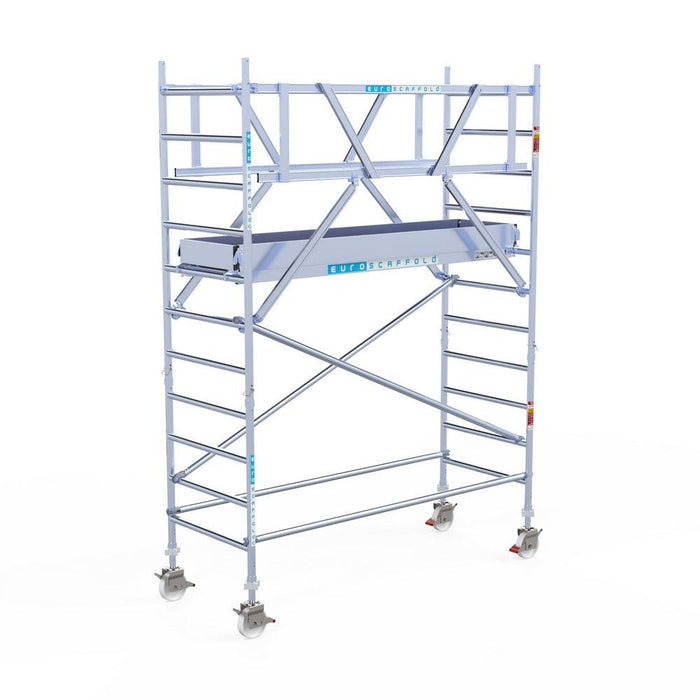 Rollgerüst Original 90x250 Euroscaffold 4,2m Arbeitshöhe freistehend - GerüstExpress