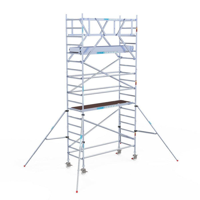 Rollgerüst Original Eurogerüst 90x250 6,2m Arbeitshöhe Carbonplattform freistehend - GerüstExpress