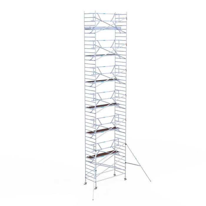 Rollgerüst Euroscaffold Professionell 135x305 14,2m Arbeitshöhe an der Fassade - GerüstExpress