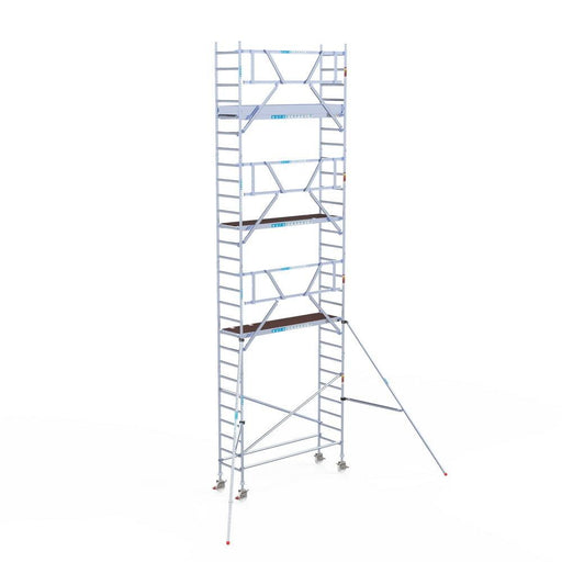 Rollgerüst Euroscaffold Professionell 75x250 9,2m Arbeitshöhe an der Fassade - GerüstExpress