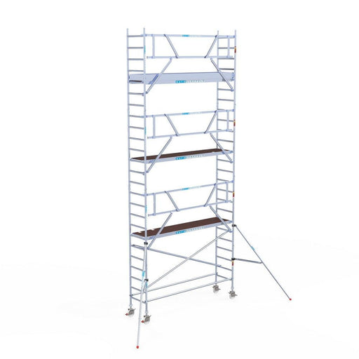 Rollgerüst Euroscaffold Professionell 75x305 8,2m Arbeitshöhe an der Fassade - GerüstExpress
