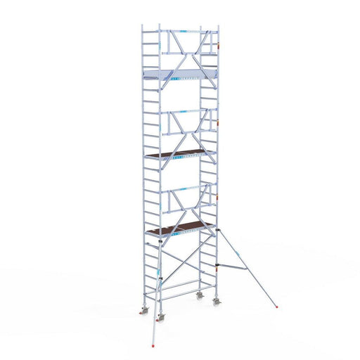 Rollgerüst Euroscaffold Professionell 75x190 8,2m Arbeitshöhe an der Fassade - GerüstExpress