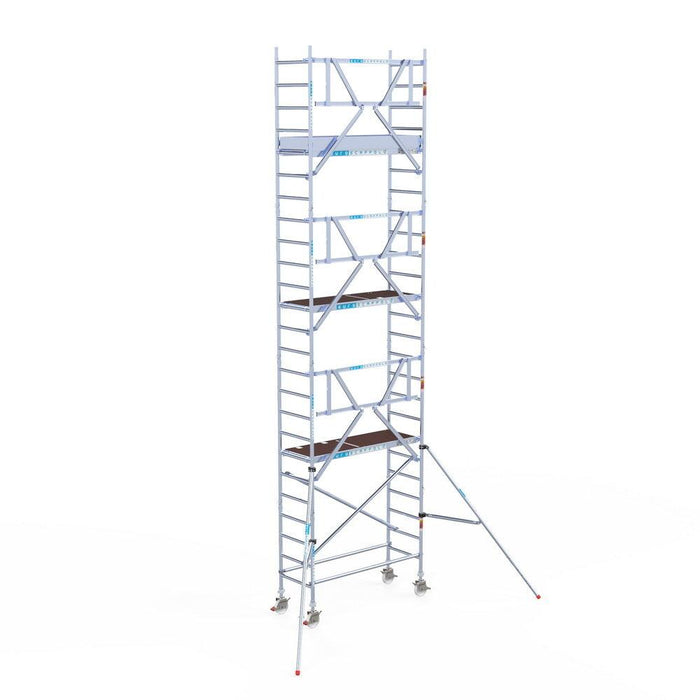 Rollgerüst Euroscaffold Professionell 75x190 8,2m Arbeitshöhe an der Fassade - GerüstExpress
