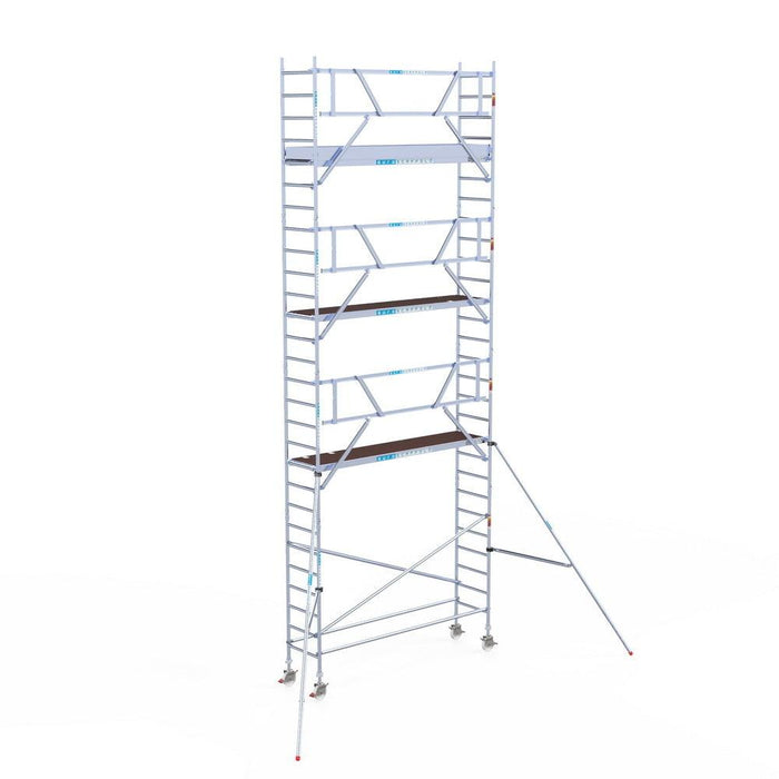 Rollgerüst Euroscaffold Professionell 75x305 9,2m Arbeitshöhe an der Fassade - GerüstExpress
