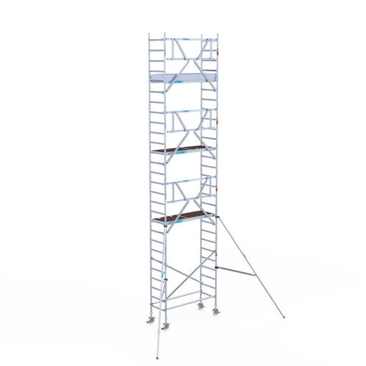 Rollgerüst Euroscaffold Professionell 75x190 9,2m Arbeitshöhe an der Fassade - GerüstExpress