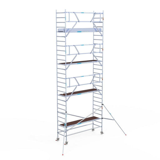 Rollgerüst Euroscaffold Professionell 90x305 9,2m Arbeitshöhe an der Fassade - GerüstExpress