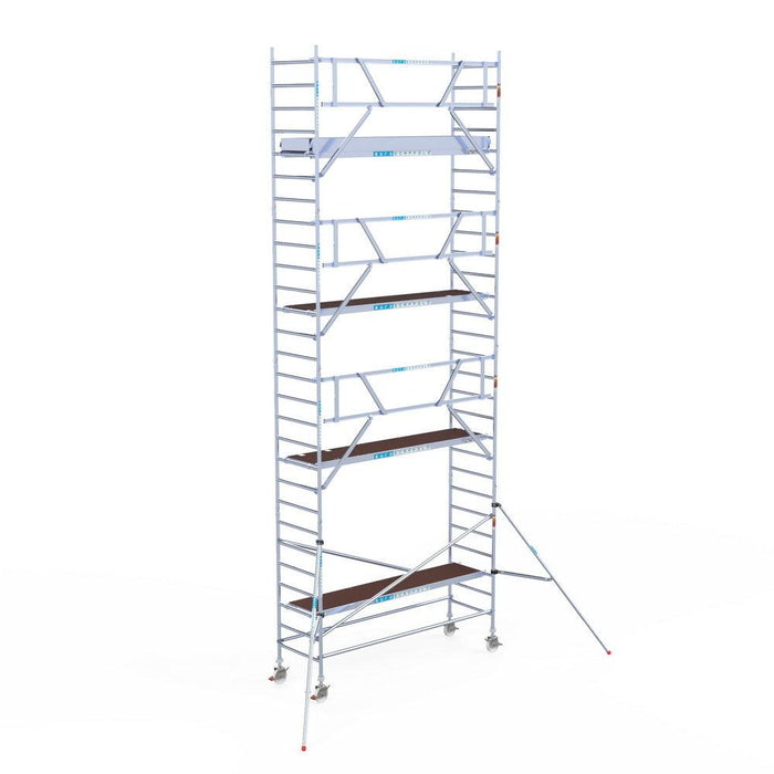 Rollgerüst Euroscaffold Professionell 90x305 9,2m Arbeitshöhe an der Fassade - GerüstExpress
