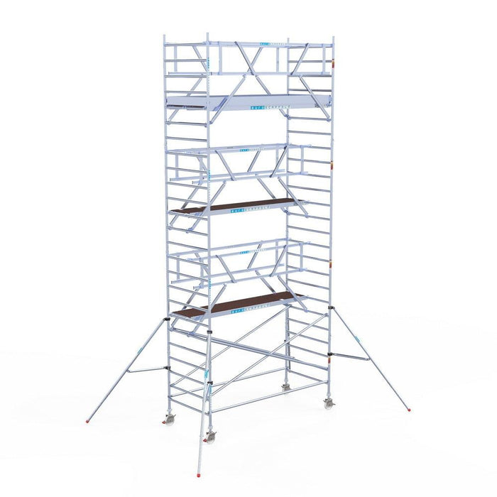 Rollgerüst Euroscaffold Professionell 135x305 8,2m Arbeitshöhe Carbonplattform freistehend - GerüstExpress