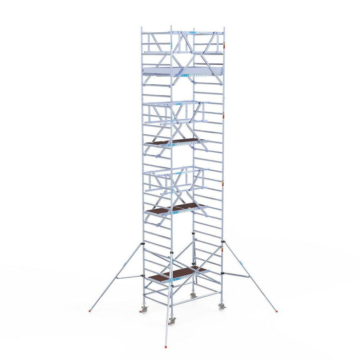 Rollgerüst Euroscaffold Professionell 135x190 9,2m Arbeitshöhe freistehend - GerüstExpress