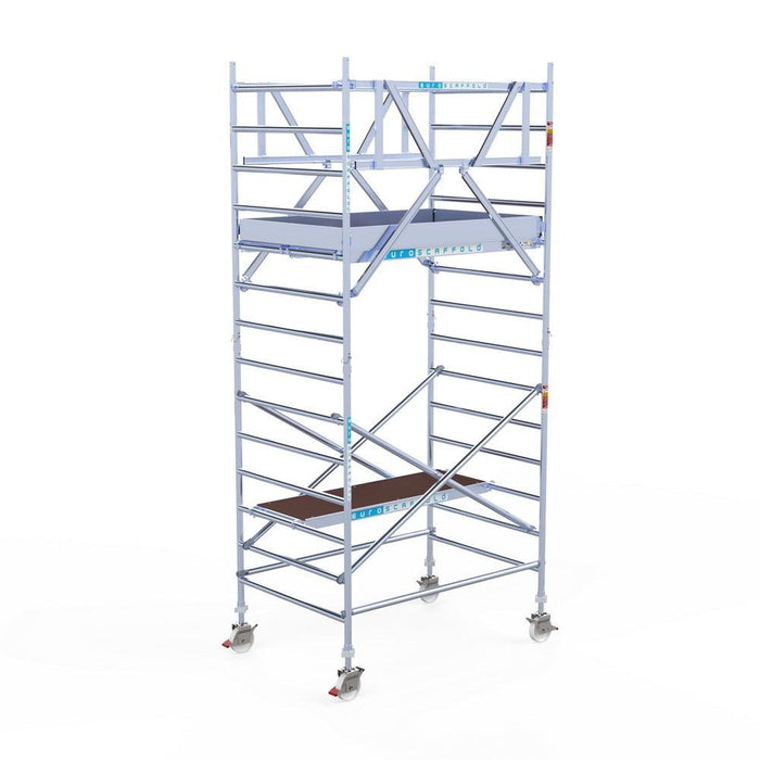 Rollgerüst Euroscaffold Professionell 135x190 5,2m Arbeitshöhe freistehend - GerüstExpress
