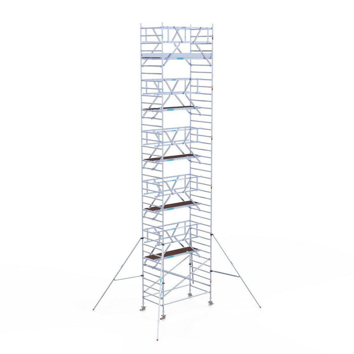 Rollgerüst Euroscaffold Professionell 135x250 12,2m Arbeitshöhe freistehend - GerüstExpress