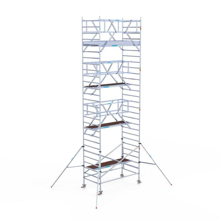 Rollgerüst Euroscaffold Professionell 135x250 9,2m Arbeitshöhe Carbonplattform freistehend - GerüstExpress