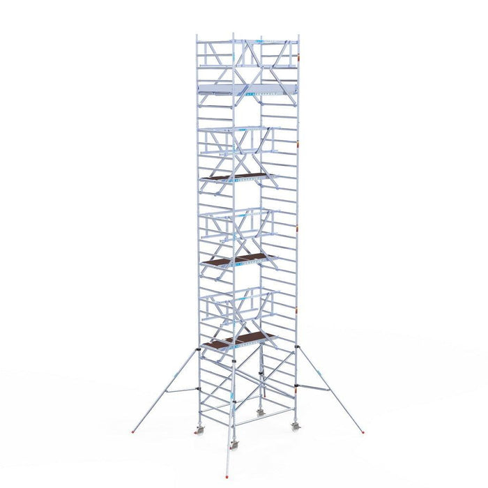 Rollgerüst Euroscaffold Professionell 135x190 10,2m Arbeitshöhe Carbonplattform freistehend - GerüstExpress