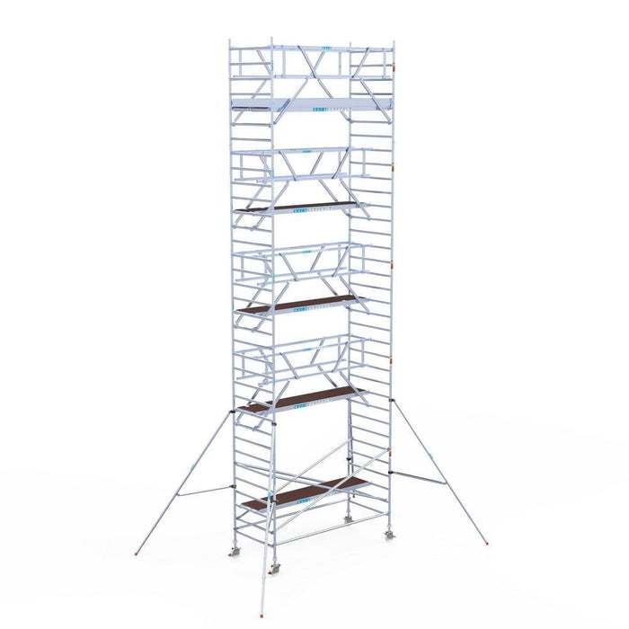 Rollgerüst Euroscaffold Professionell 135x305 11,2m Arbeitshöhe Carbonplattform freistehend - GerüstExpress